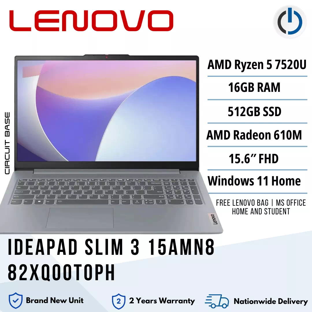 Lenovo Ideapad Slim 3 15AMN8 82XQ00T0PH