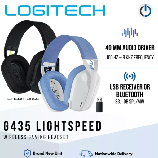 Logitech G435 Lightspeed Wireless Gaming Headset