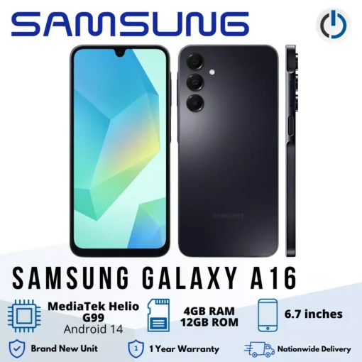 SAMSUNG GALAXY A16 Mobile Phone (Black)