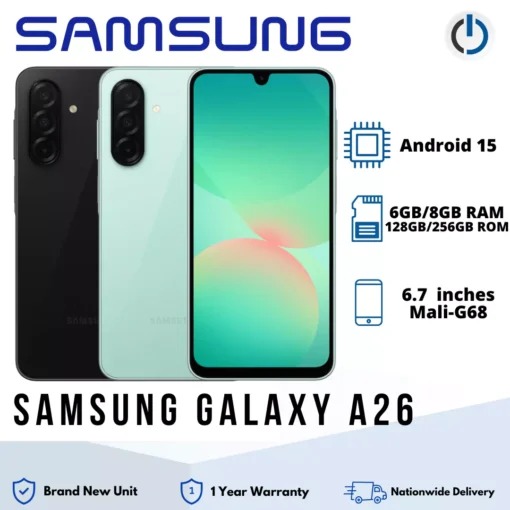 SAMSUNG GALAXY A26 5G Mobile Phone (6GB 128GB / 8GB 256GB)