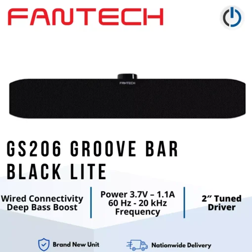 Fantech GS206 Groove Bar Black Lite Gaming Speakers