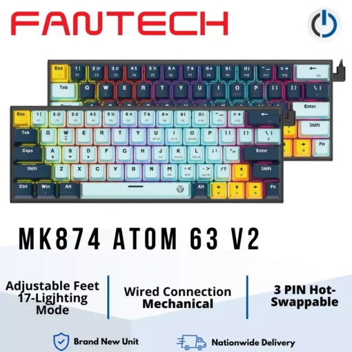 Fantech MK874 ATOM 63 V2 Mechanical Keyboard