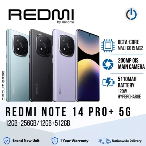 Redmi Note 14 Pro+ 5G (12GB+256GB/12GB+512GB) Mobile Phone