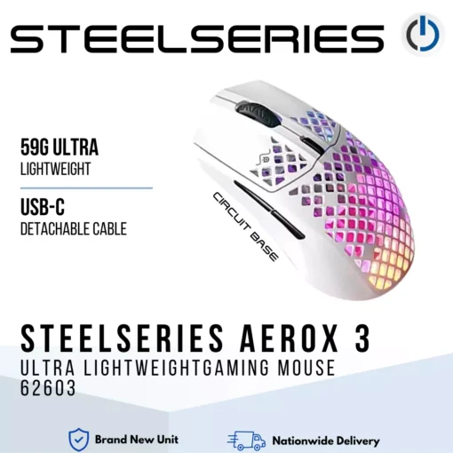 Steelseries Aerox 3 Ultra Lightweight Gaming Mouse 62603