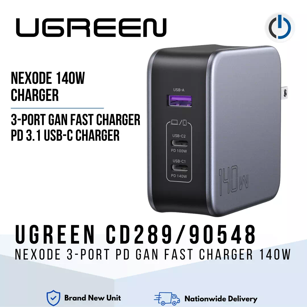 UGREEN CD289/90548 Nexode 3-Port PD GaN Fast Charger 140w