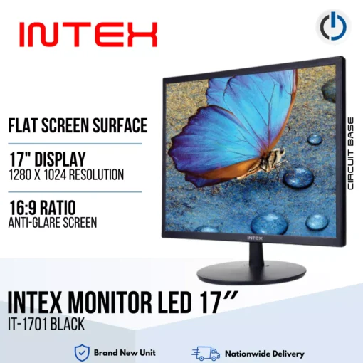 INTEX MONITOR LED 17″ IT-1701 BLACK