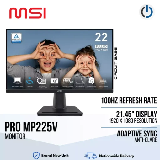 MSI Pro MP225V Monitor 21.45″