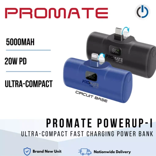PROMATE PowerUp-I Ultra-Compact Fast charging Power Bank