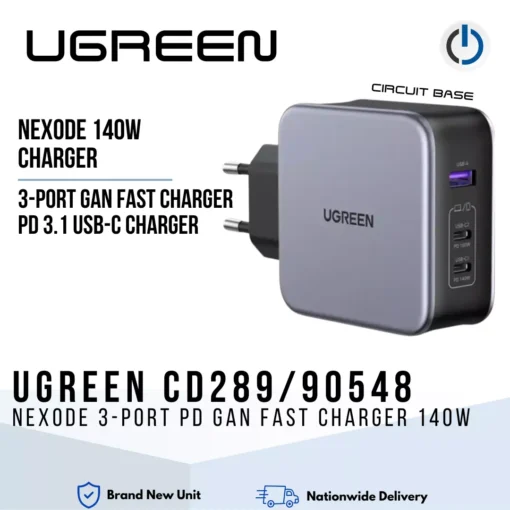 UGREEN CD289/90548 Nexode 3-Port PD GaN Fast Charger 140w