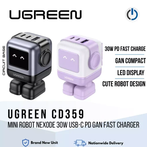 UGREEN CD359 Nexode RG USB-C GaN Fast Charger 30W
