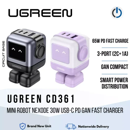 UGREEN CD361 Nexode RG 3-Port GaN Fast Charger 65W