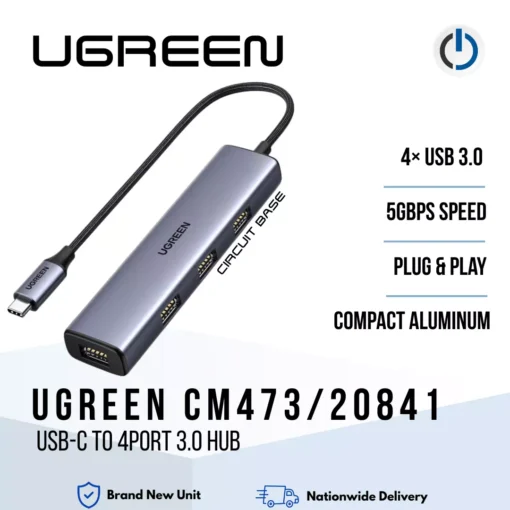 UGREEN CM473/20841 USB-C to 4Port 3.0 Hub