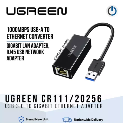 UGREEN CR111/20256 USB 3.0 to Gigabit Ethernet Adapter