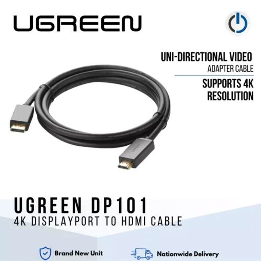 UGREEN DP101 4K DisplayPort to HDMI Cable
