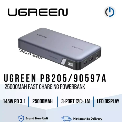 UGREEN PB205/90597A 25000mAh Fast Charging Powerbank 145w