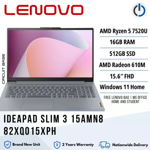Lenovo Ideapad Slim 3 15AMN8 82XQ015XPH