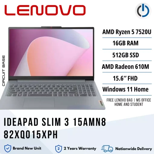 Lenovo Ideapad Slim 3 15AMN8 82XQ015XPH