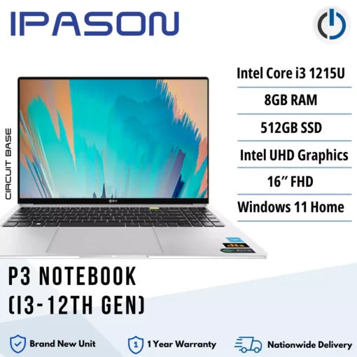 IPASON P3 Notebook i3 – 12TH GEN