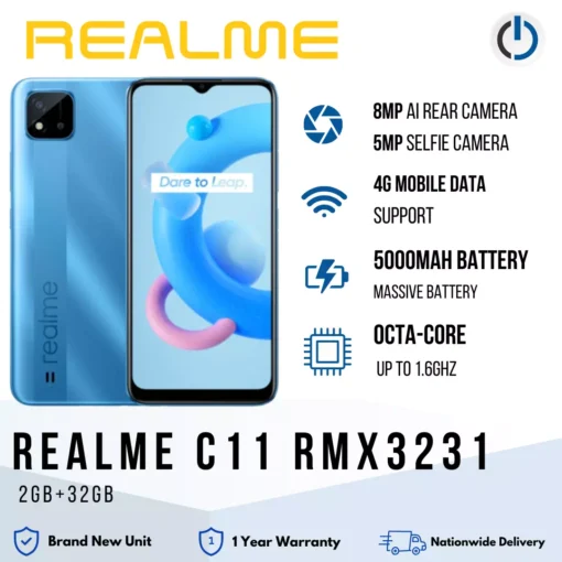 Realme C11 RMX3231 (2GB + 32GB) Mobile Phone