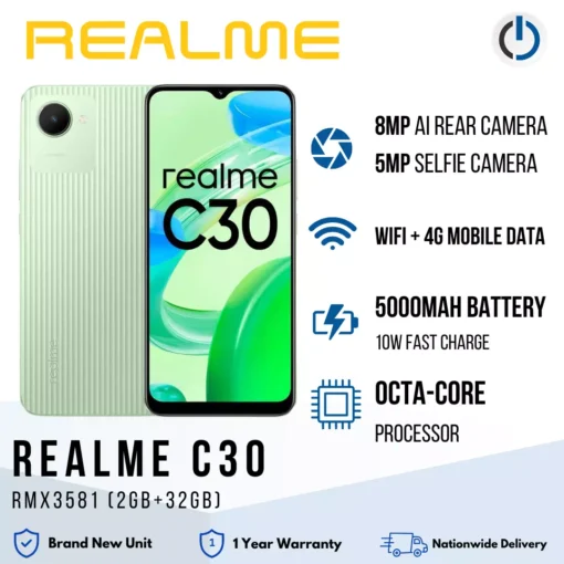 Realme RMX3581 C30 (2+32GB) Mobile Phone