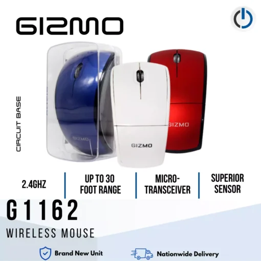 Gizmo G1162 Wireless Mouse 10m 2.4ghz