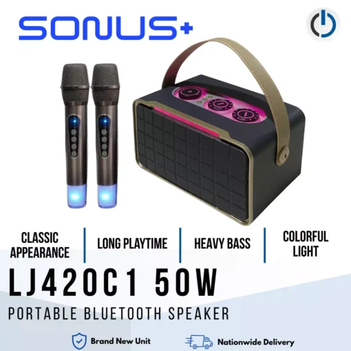 Sonus+ LJ420C1 50w Portable Bluetooth Speaker