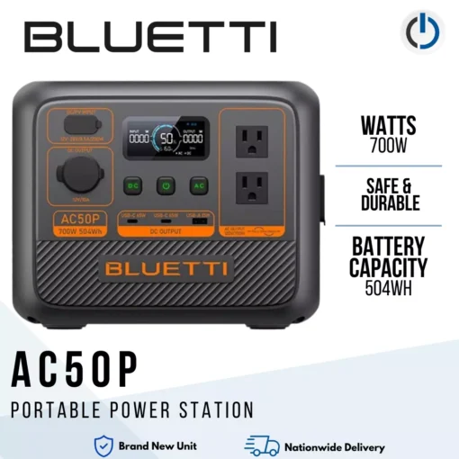 Bluetti AC50P 700W Portable Power Station