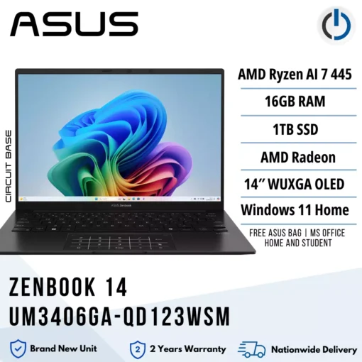 ASUS Zenbook 14 UM3406GA-QD123WSM