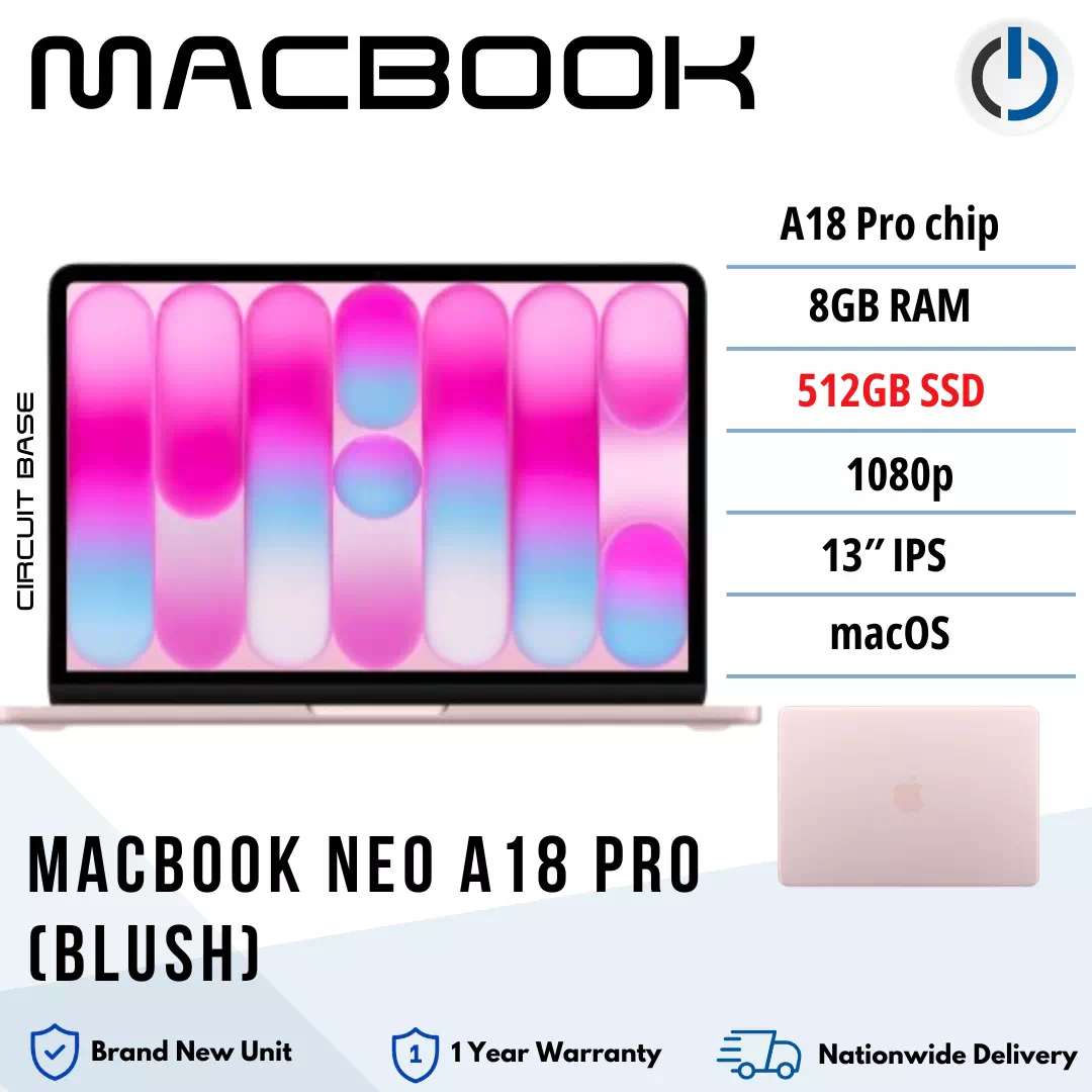 Macbook Neo A18 Pro 13″ 8GB 512GB SSD (Blush)